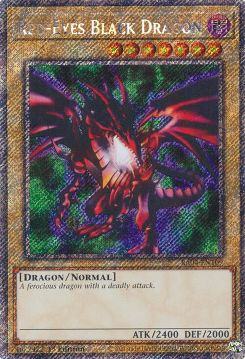 Red-Eyes Black Dragon (4th Art) [RA04-EN109] Platinum Secret Rare | Card Merchant Takapuna