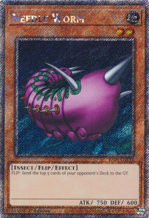 Needle Worm [RA04-EN112] Platinum Secret Rare | Card Merchant Takapuna