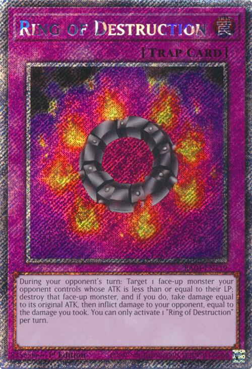 Ring of Destruction [RA04-EN119] Platinum Secret Rare | Card Merchant Takapuna