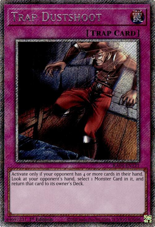 Trap Dustshoot [RA04-EN121] Platinum Secret Rare | Card Merchant Takapuna