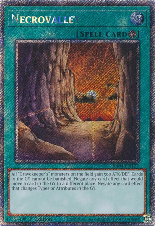 Necrovalley [RA04-EN122] Platinum Secret Rare | Card Merchant Takapuna