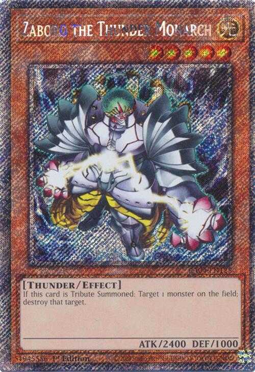 Zaborg the Thunder Monarch [RA04-EN125] Platinum Secret Rare | Card Merchant Takapuna