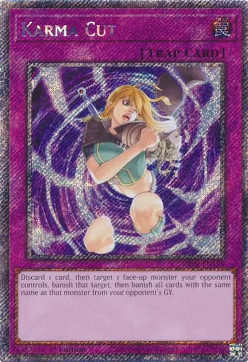 Karma Cut [RA04-EN128] Platinum Secret Rare | Card Merchant Takapuna