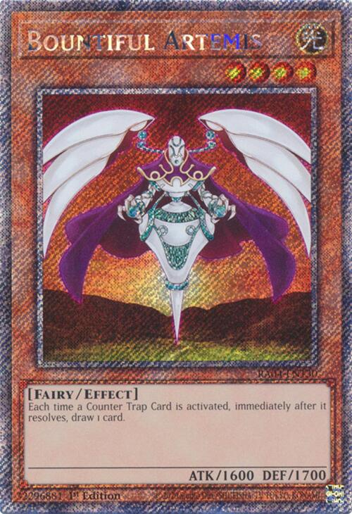 Bountiful Artemis [RA04-EN130] Platinum Secret Rare | Card Merchant Takapuna
