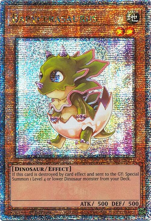 Babycerasaurus [RA04-EN131] Quarter Century Secret Rare | Card Merchant Takapuna