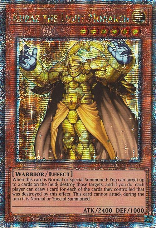 Kuraz the Light Monarch [RA04-EN133] Quarter Century Secret Rare | Card Merchant Takapuna