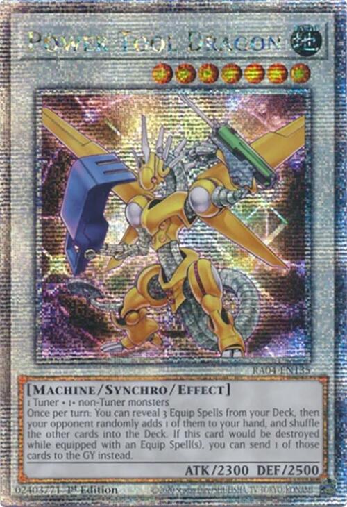 Power Tool Dragon [RA04-EN135] Quarter Century Secret Rare | Card Merchant Takapuna
