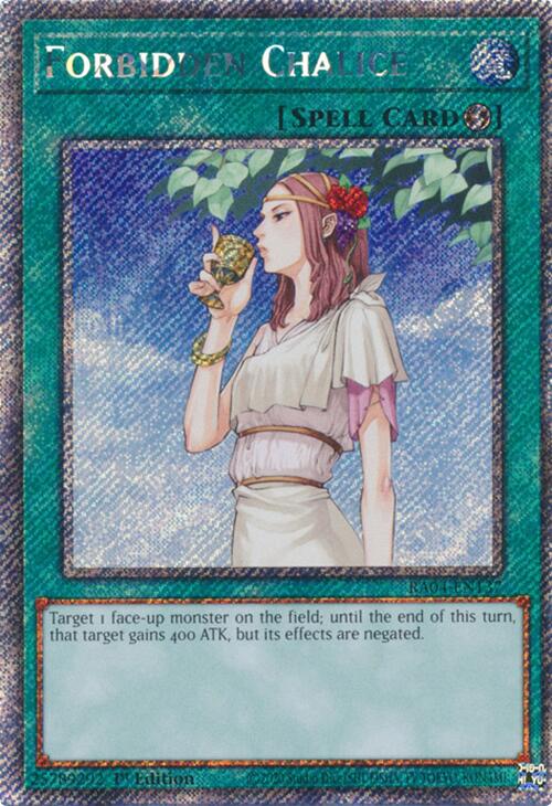 Forbidden Chalice [RA04-EN137] Platinum Secret Rare | Card Merchant Takapuna