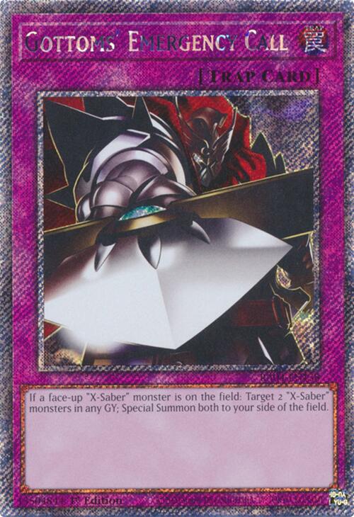 Gottoms' Emergency Call [RA04-EN138] Platinum Secret Rare | Card Merchant Takapuna