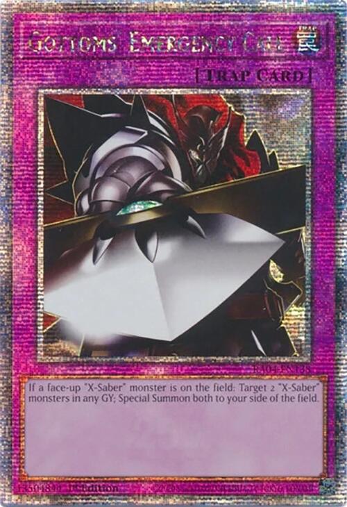 Gottoms' Emergency Call [RA04-EN138] Quarter Century Secret Rare | Card Merchant Takapuna