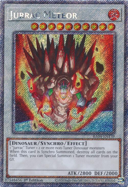 Jurrac Meteor [RA04-EN139] Platinum Secret Rare | Card Merchant Takapuna