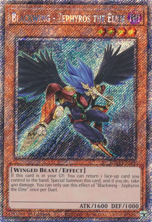 Blackwing - Zephyros the Elite [RA04-EN145] Platinum Secret Rare | Card Merchant Takapuna