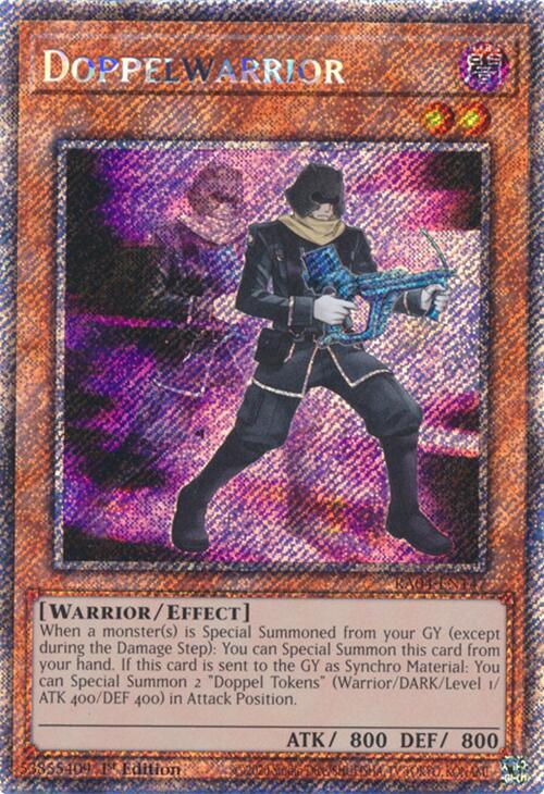 Doppelwarrior [RA04-EN147] Platinum Secret Rare | Card Merchant Takapuna