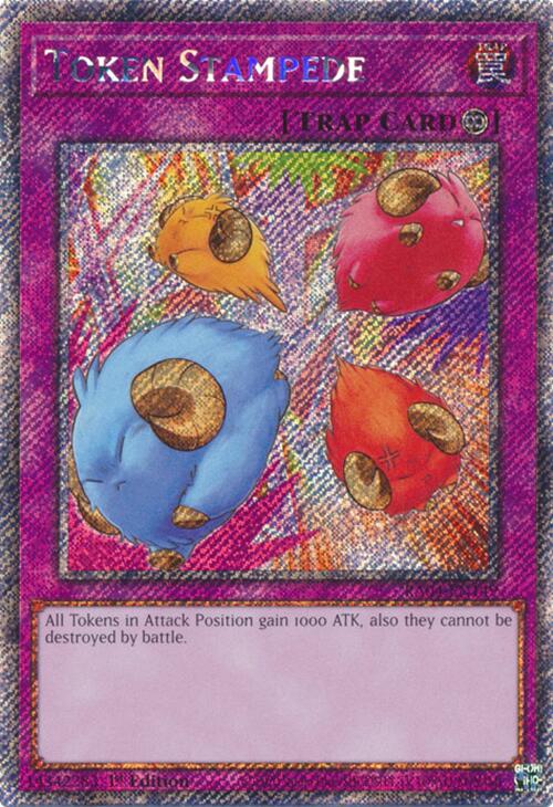 Token Stampede [RA04-EN149] Platinum Secret Rare | Card Merchant Takapuna