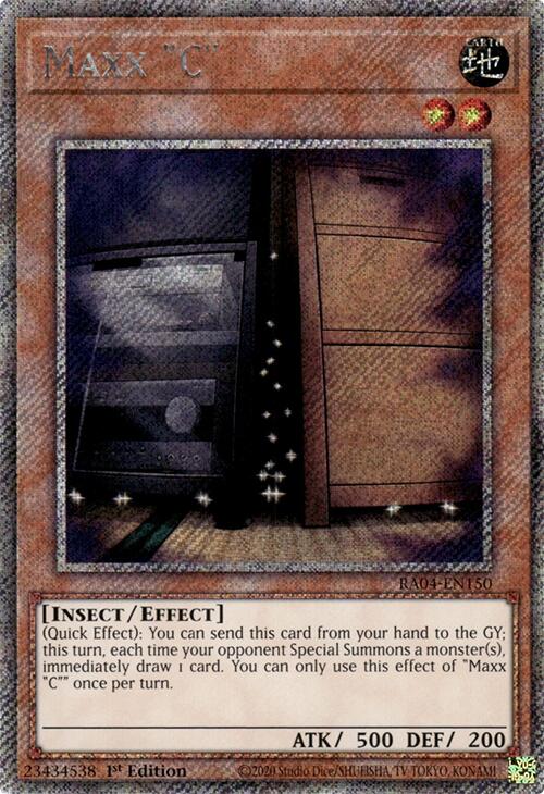 Maxx "C" [RA04-EN150] Platinum Secret Rare | Card Merchant Takapuna