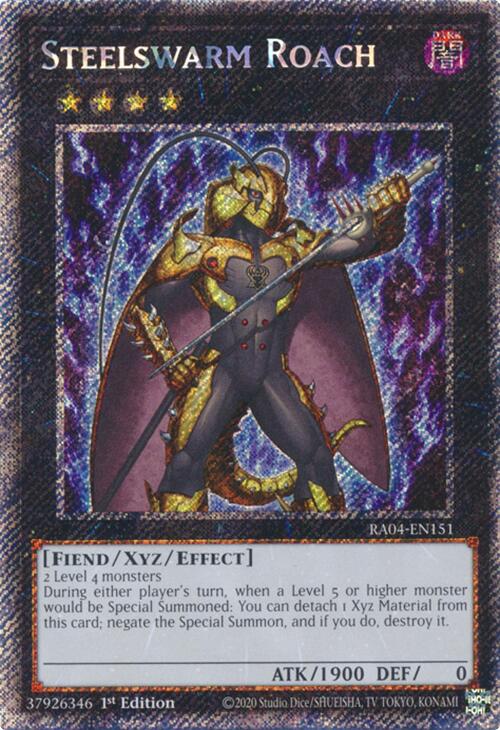 Steelswarm Roach [RA04-EN151] Platinum Secret Rare | Card Merchant Takapuna
