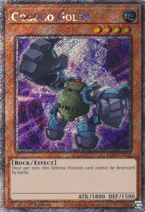 Gogogo Golem [RA04-EN152] Platinum Secret Rare | Card Merchant Takapuna