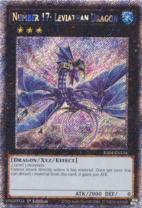 Number 17: Leviathan Dragon [RA04-EN154] Platinum Secret Rare | Card Merchant Takapuna