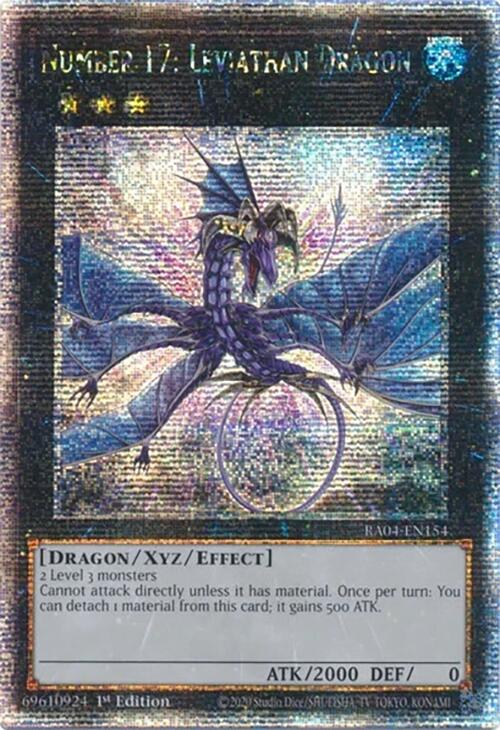 Number 17: Leviathan Dragon [RA04-EN154] Quarter Century Secret Rare | Card Merchant Takapuna
