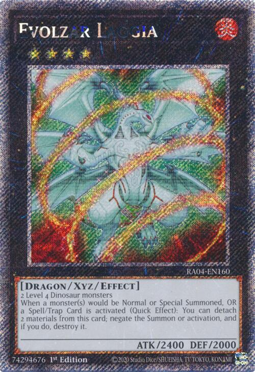 Evolzar Laggia [RA04-EN160] Platinum Secret Rare | Card Merchant Takapuna