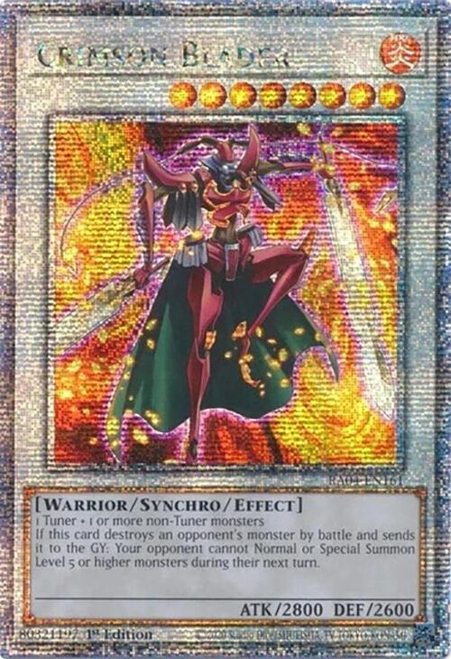 Crimson Blader [RA04-EN161] Quarter Century Secret Rare | Card Merchant Takapuna