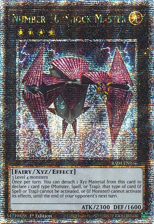 Number 16: Shock Master [RA04-EN166] Quarter Century Secret Rare | Card Merchant Takapuna