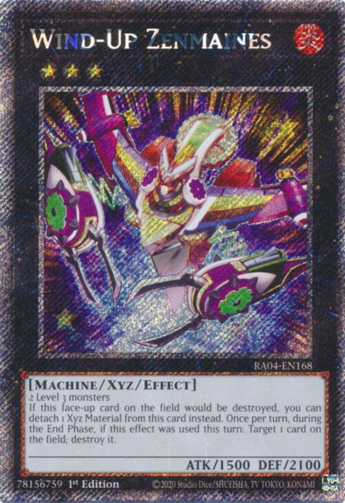 Wind-Up Zenmaines [RA04-EN168] Platinum Secret Rare | Card Merchant Takapuna