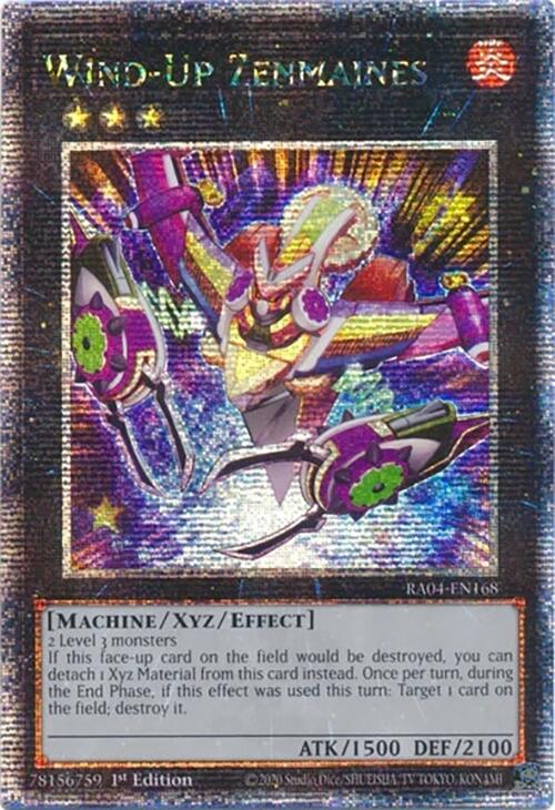 Wind-Up Zenmaines [RA04-EN168] Quarter Century Secret Rare | Card Merchant Takapuna