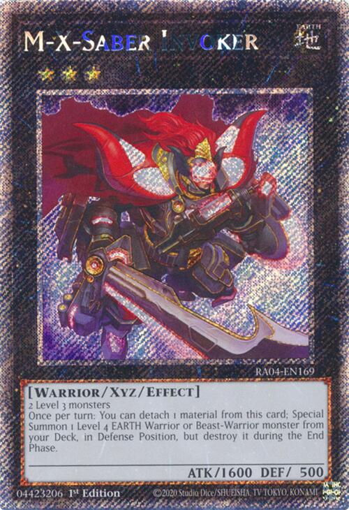 M-X-Saber Invoker [RA04-EN169] Platinum Secret Rare | Card Merchant Takapuna