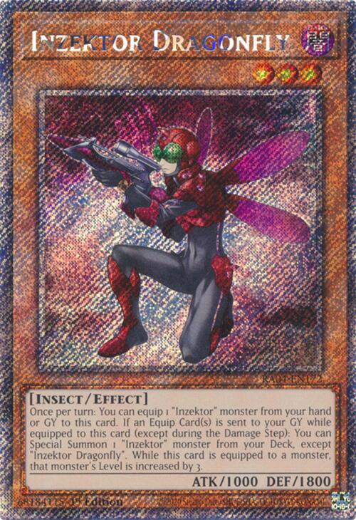 Inzektor Dragonfly [RA04-EN172] Platinum Secret Rare | Card Merchant Takapuna