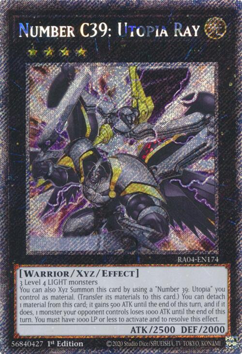 Number C39: Utopia Ray [RA04-EN174] Platinum Secret Rare | Card Merchant Takapuna