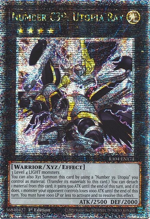 Number C39: Utopia Ray [RA04-EN174] Quarter Century Secret Rare | Card Merchant Takapuna