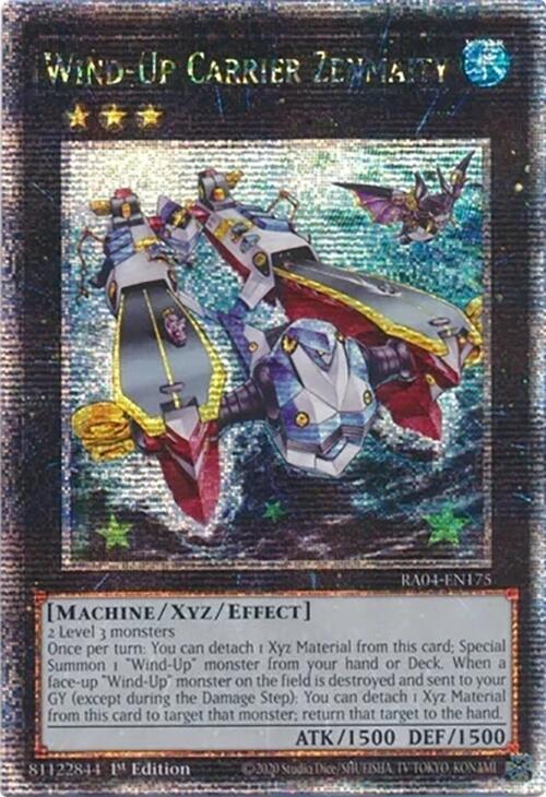 Wind-Up Carrier Zenmaity [RA04-EN175] Quarter Century Secret Rare | Card Merchant Takapuna