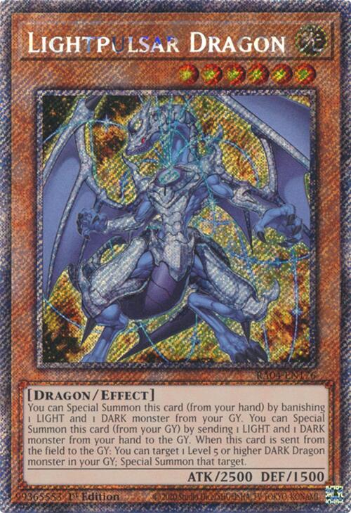 Lightpulsar Dragon [RA04-EN176] Platinum Secret Rare | Card Merchant Takapuna