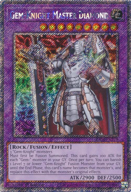 Gem-Knight Master Diamond [RA04-EN178] Platinum Secret Rare | Card Merchant Takapuna