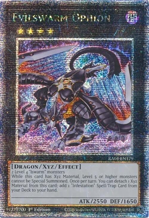 Evilswarm Ophion [RA04-EN179] Quarter Century Secret Rare | Card Merchant Takapuna