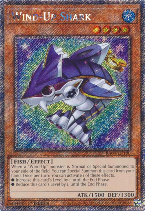 Wind-Up Shark [RA04-EN180] Platinum Secret Rare | Card Merchant Takapuna
