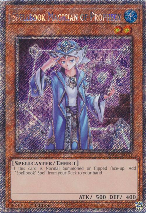 Spellbook Magician of Prophecy [RA04-EN183] Platinum Secret Rare | Card Merchant Takapuna