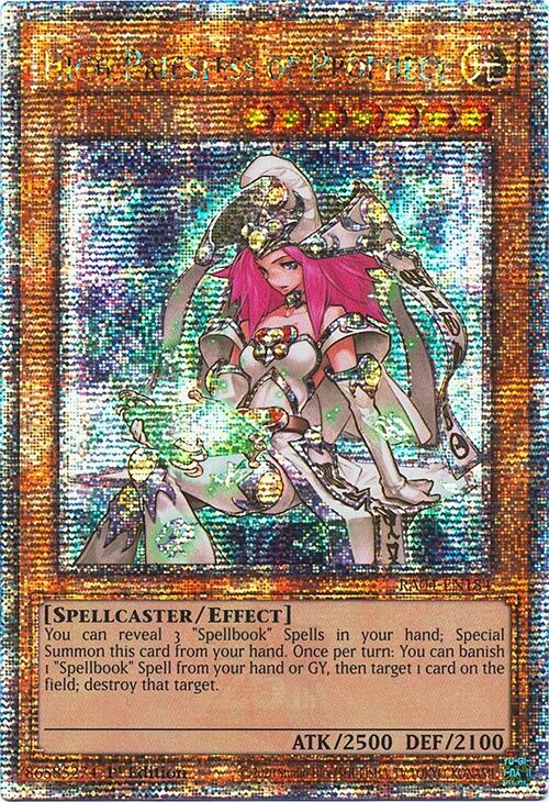 High Priestess of Prophecy [RA04-EN184] Quarter Century Secret Rare | Card Merchant Takapuna