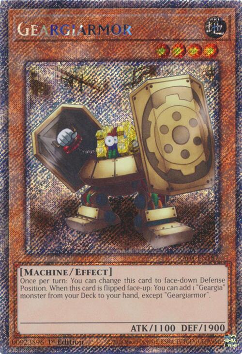 Geargiarmor [RA04-EN187] Platinum Secret Rare | Card Merchant Takapuna
