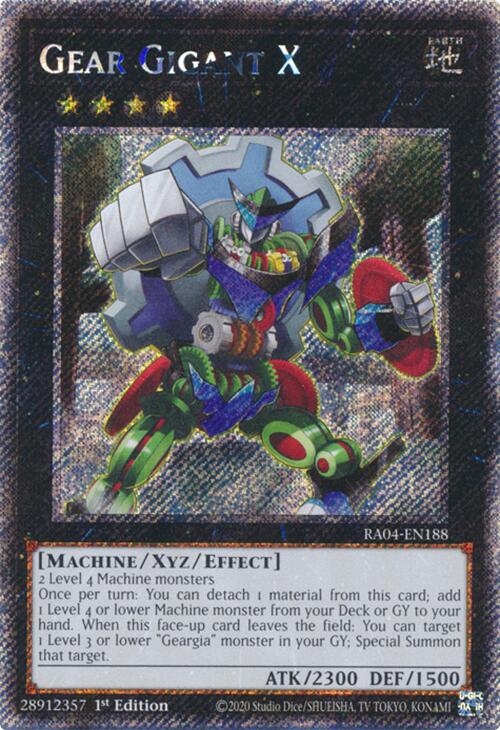 Gear Gigant X [RA04-EN188] Platinum Secret Rare | Card Merchant Takapuna
