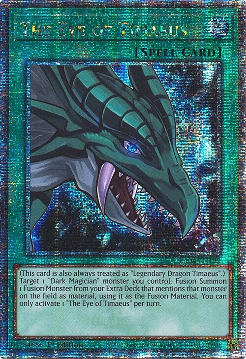 The Eye of Timaeus [RA04-EN192] Quarter Century Secret Rare | Card Merchant Takapuna