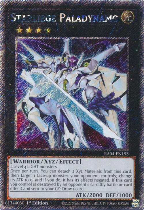 Starliege Paladynamo [RA04-EN193] Platinum Secret Rare | Card Merchant Takapuna