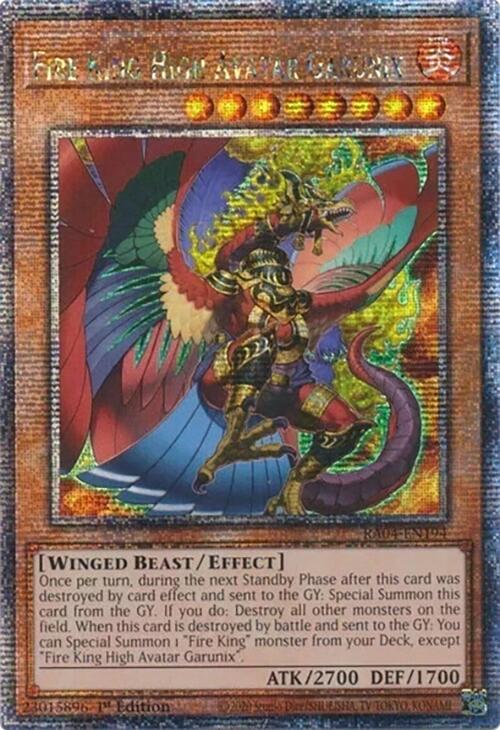 Fire King High Avatar Garunix [RA04-EN194] Quarter Century Secret Rare | Card Merchant Takapuna