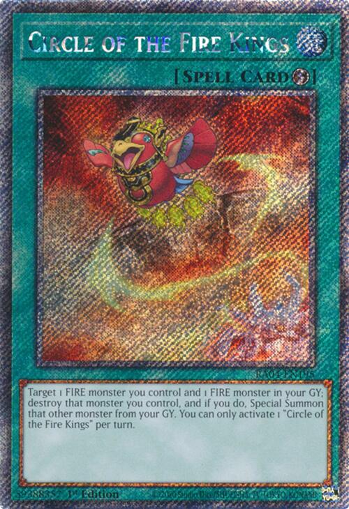 Circle of the Fire Kings [RA04-EN195] Platinum Secret Rare | Card Merchant Takapuna