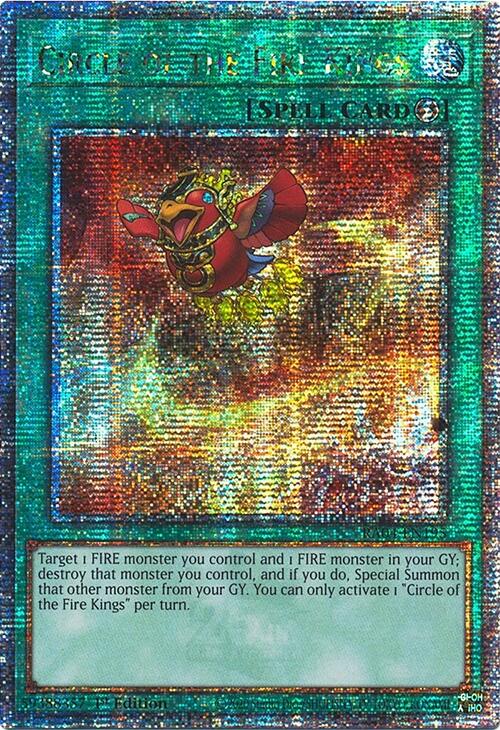 Circle of the Fire Kings [RA04-EN195] Quarter Century Secret Rare | Card Merchant Takapuna