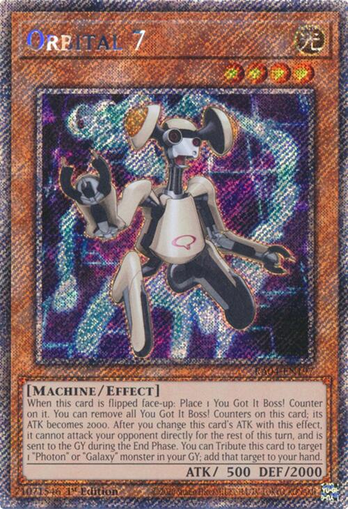 Orbital 7 [RA04-EN197] Platinum Secret Rare | Card Merchant Takapuna