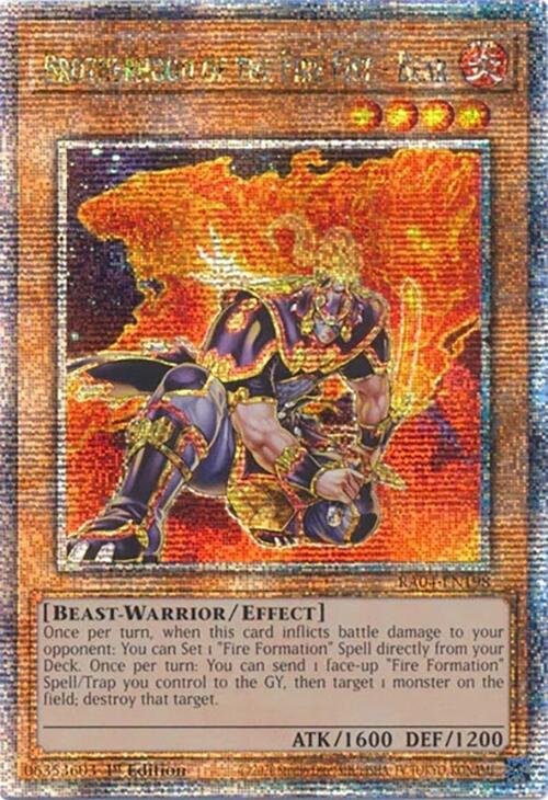 Brotherhood of the Fire Fist - Bear [RA04-EN198] Quarter Century Secret Rare | Card Merchant Takapuna