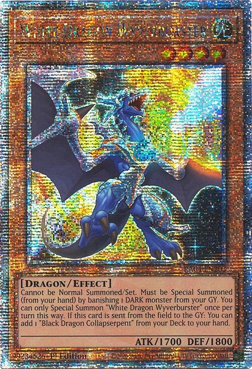 White Dragon Wyverburster [RA04-EN203] Quarter Century Secret Rare | Card Merchant Takapuna
