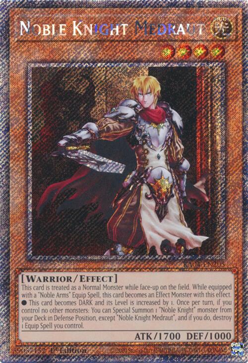 Noble Knight Medraut [RA04-EN205] Platinum Secret Rare | Card Merchant Takapuna